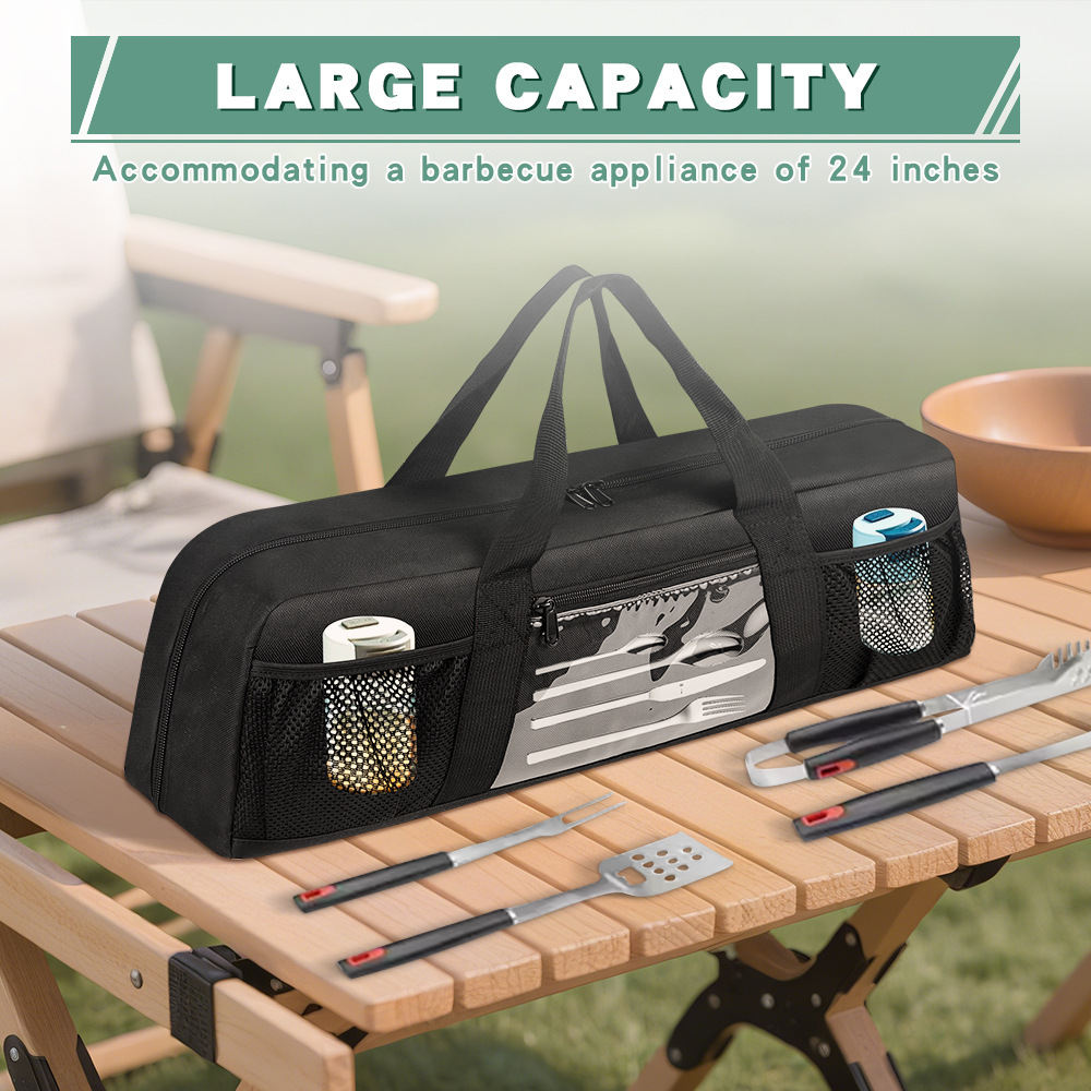 Camping Cooking Organizer - Portable Grill Tool Carrying Case Waterproof