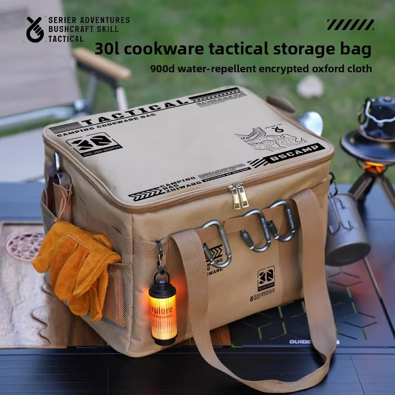YIBASHOU Large Capacity Foldin - đánh giá và giá Camping Cooking Organizer