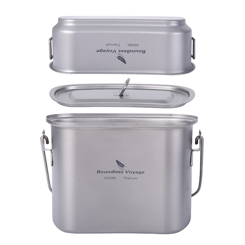 1.5L Outdoor Military Canteen  - đánh giá và giá Camping Cooking Container