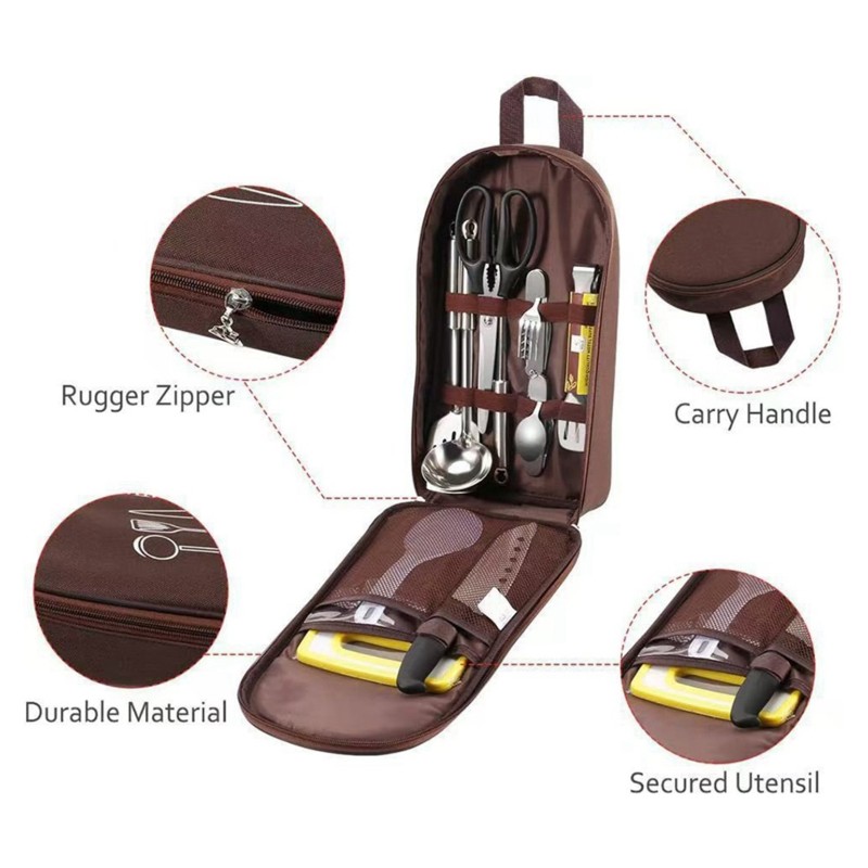 ABWZ-Multi-Pocket Waterproof C - đánh giá và giá Camping Cooking Organizer
