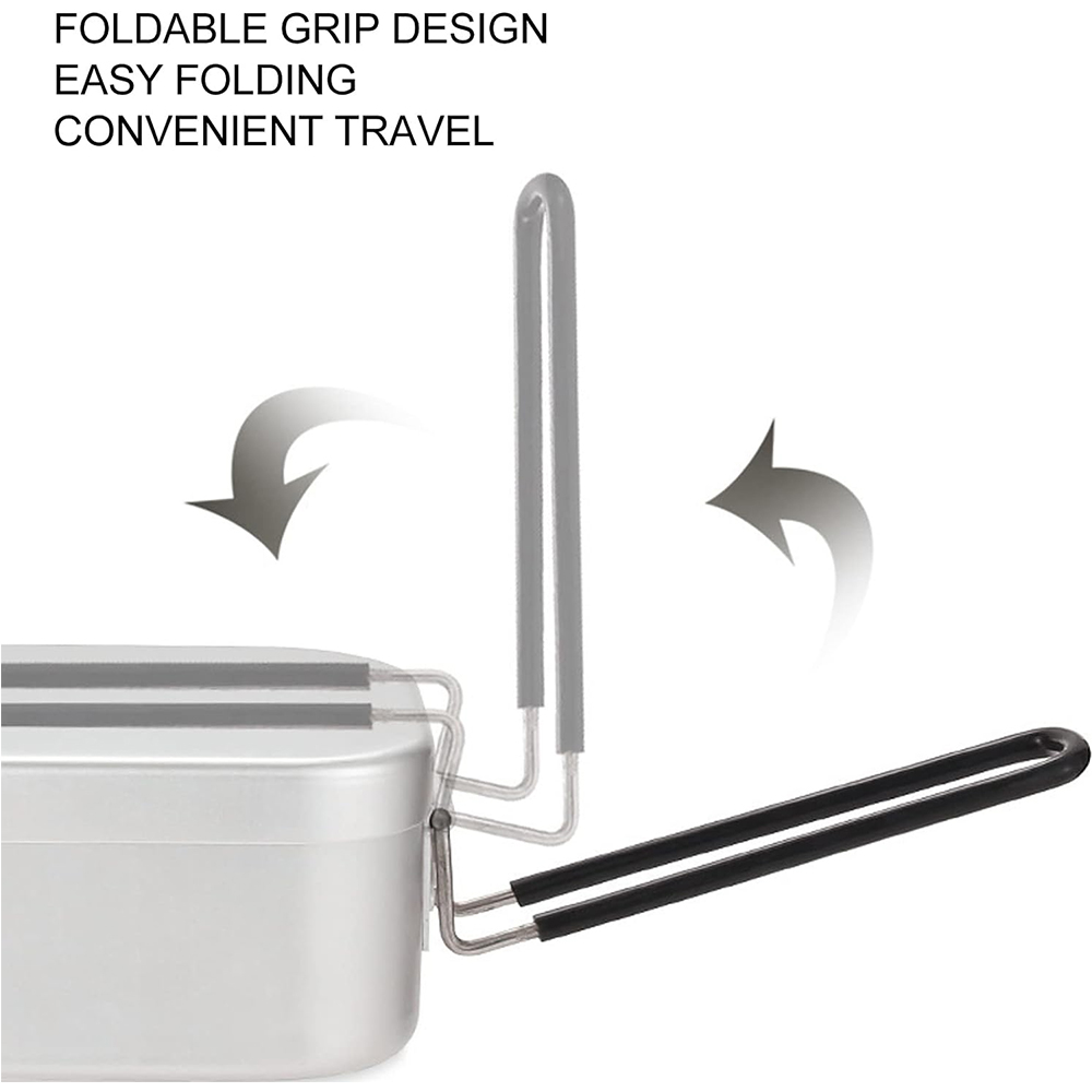 800ML Aluminum Lunch Boxes Out - đánh giá và giá Camping Cooking Container